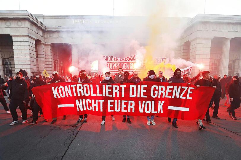 Demonstration gegen Corona-Maßnahmen in Wien