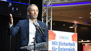 Wahlauftakt der FPÖ in der PlusCity, Herbert Kickl (FPÖ)