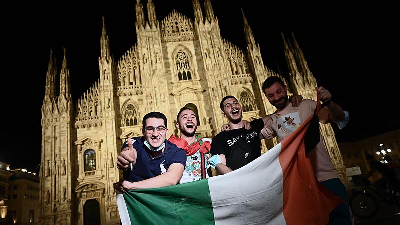 I tifosi dell'Italia hanno esultato dolcemente per la finale