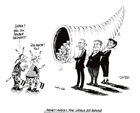 OÖN-Karikatur vom 21. Jänner 2022